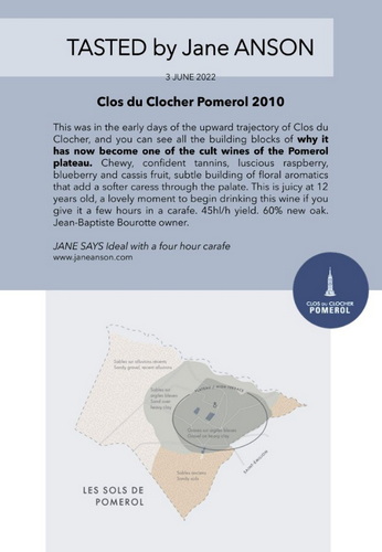 CLOS DU CLOCHER 2010 Top 50