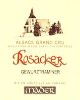 MADER GEWURZTRAMINER Grand Cru Rosacker · Alsace GC